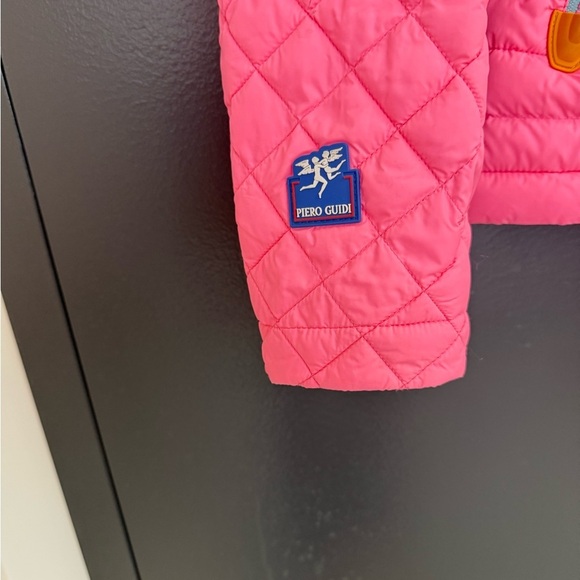 Piero Guidi NWOT S feather puffer vibrant pink ultra lux never worn - Picture 4 of 16